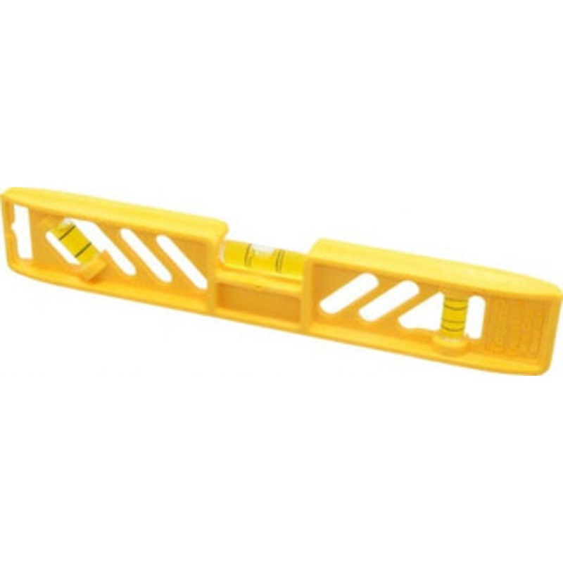 Empire Level 9 Long 3 Vial Torpedo Level Polycast, Yellow, 1 45, 1 Level & 1 Plumb Vials 33-9 – 02219061