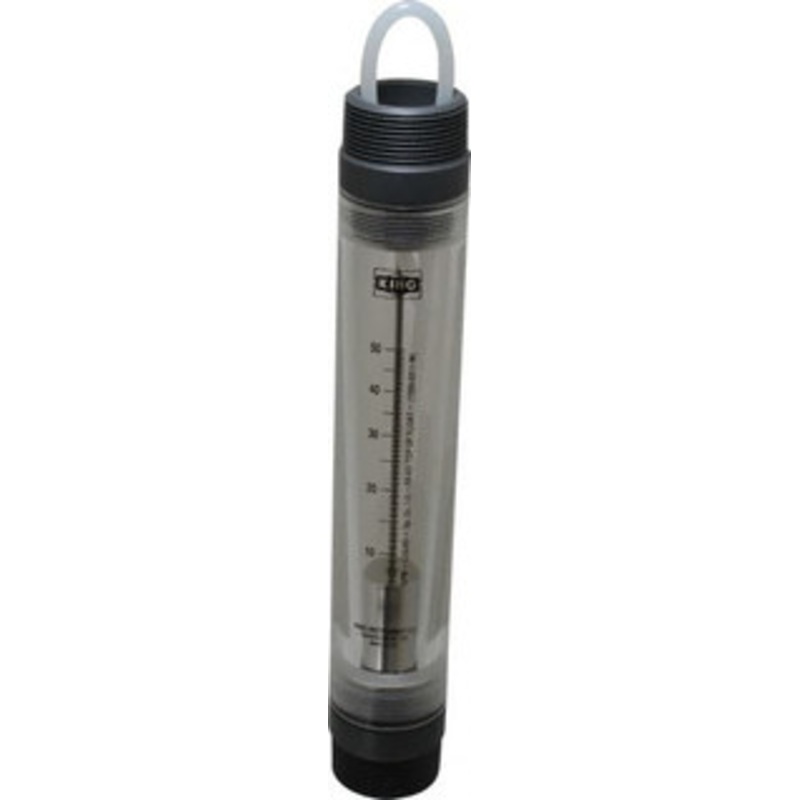 King Instrument 1-1/2 MNPT Port Tube Flowmeter 125 Max psi, 50 GPM, Acrylic 7205021131W – 86487063