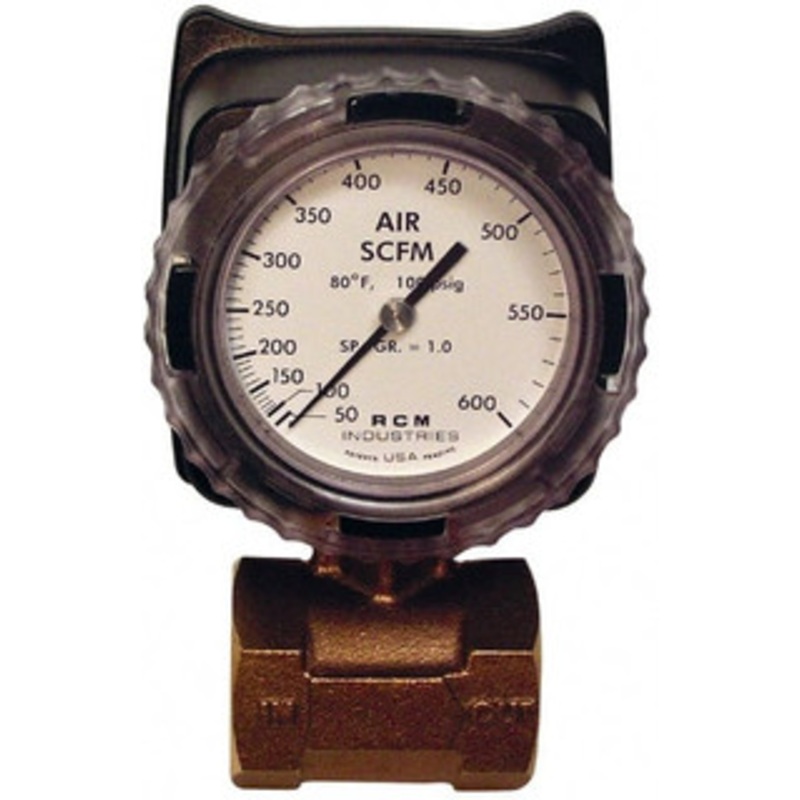 Made in USA 1-1/2 NPT Port RCM Industries Flo-Gage Flowmeter 180 Max psi, Bronze 1 1/2-71-R600-I – 86490216