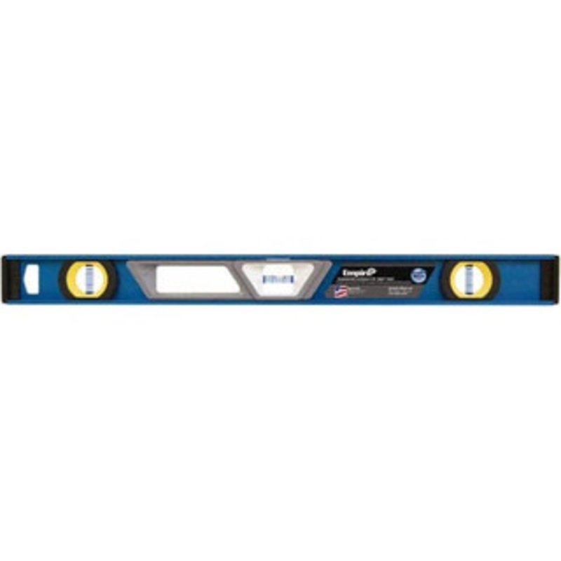 Empire Level 24 Long 3 Vial Box Beam Level Metal, Blue, 1 Level & 2 Plumb Vials E95.24 – 35716935