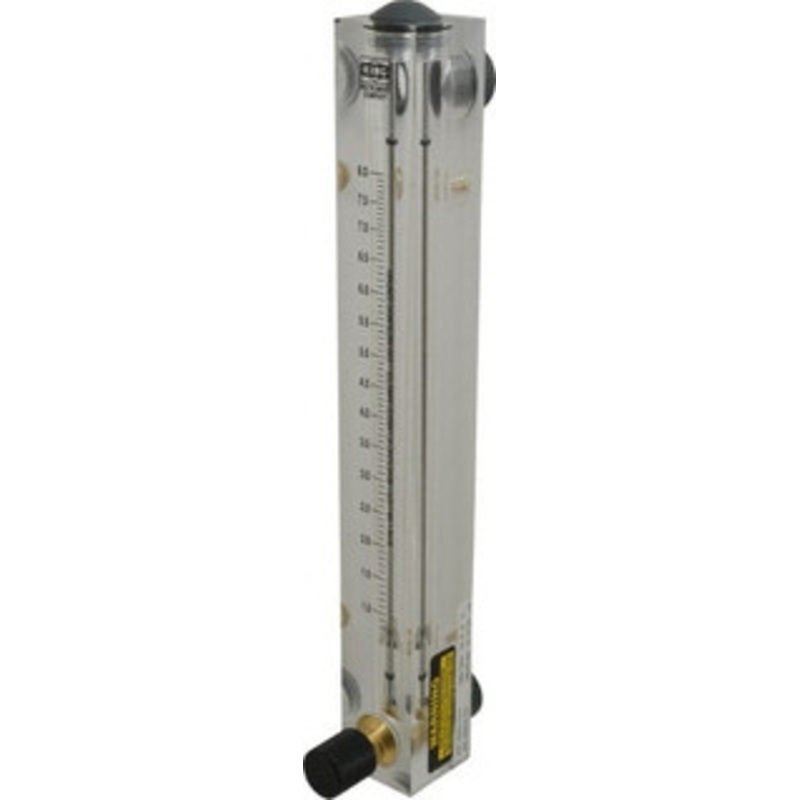 King Instrument 1/2 F Port Block Style, Panel Mount Flowmeter 125 Max psi, 8 SCFM, Acrylic 75302117C-01 – 86485851