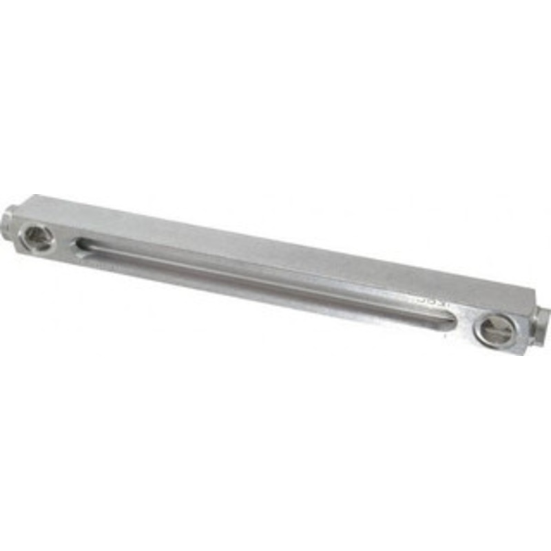 LDI Industries 1/2-20 Thread, 7-1/2 Inch Sight Length, Closed Circuit Liquid Level Sight Gauge 9 Inch Length to Center of Base, 10-5/8 Inch Overall Length, Buna-N Seal G605-09-A-1 – 56477706