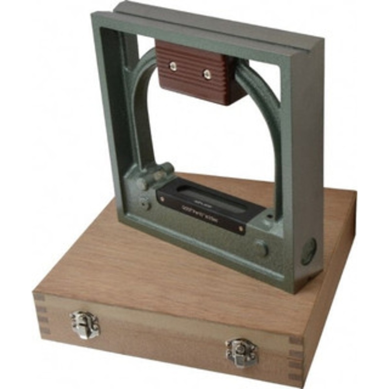 Value Collection 8 Long, 0.0001 Graduation Sensitivity per 10, 2 Vials, Square Inspection Block Level Cast Iron, 0.0001 Base Flatness, 1-9/16 Wide x 8 High 8X8 SQUARE – 06530489