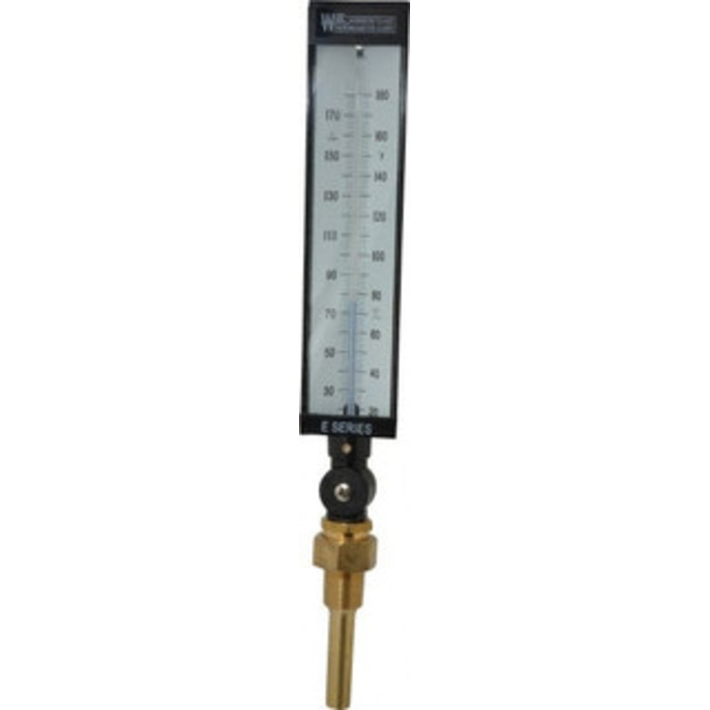 WGTC Weksler Glass Thermometer Corp. 20 to 180F, Industrial Thermometer with Standard Thermowell 3-1/2 Inch Stem Length, 1-1/4 to 18 Inch Thread AS5H936E/T1E3D2 – 86493608