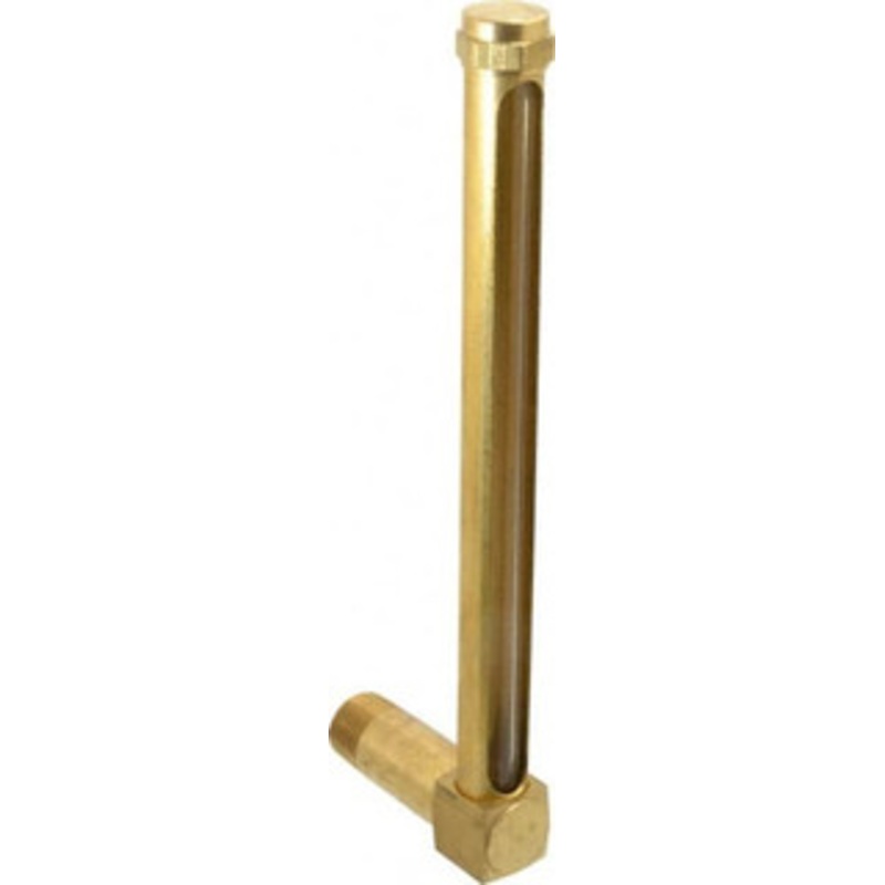 LDI Industries 7-1/2 Inch Long Sight, 1/2 Inch Thread Size, Buna-N Seal Long Elbow, Vented Oil-Level Indicators and Gauge 8-11/16 Inch Length to Center of Base G263-4 – 56476864