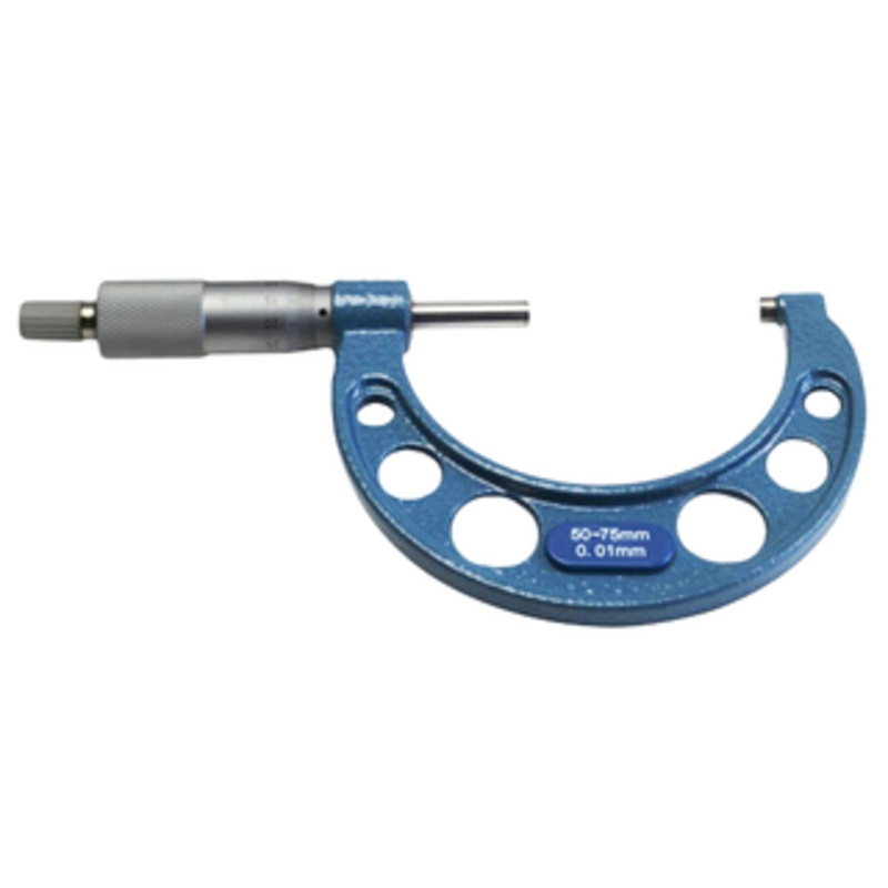 Dasqua 50-75mm Outside Micrometer, 0.004 Accuracy – 4111-8115