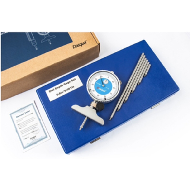 Dasqua Dial Depth Gage Set With 2-1/2 Base, 0-22 Range – 5822-4100